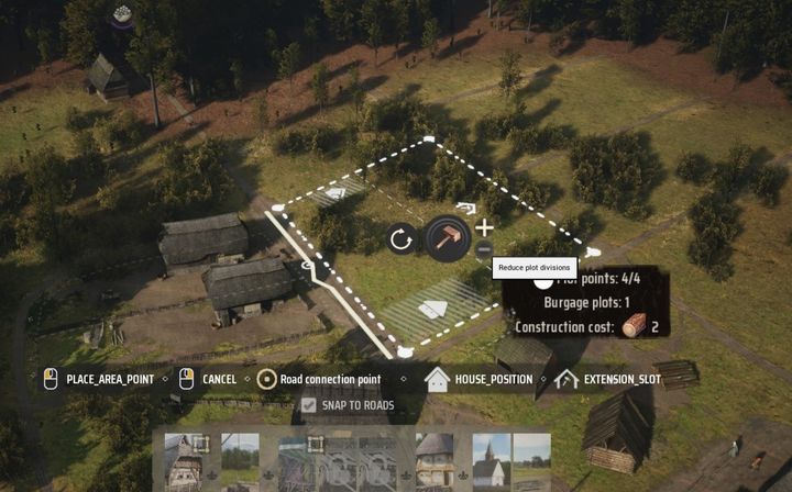 You can also choose how many plots will be included in the area you have designated - Manor Lords: How to get more settlers? - FAQ - Manor Lords Guide