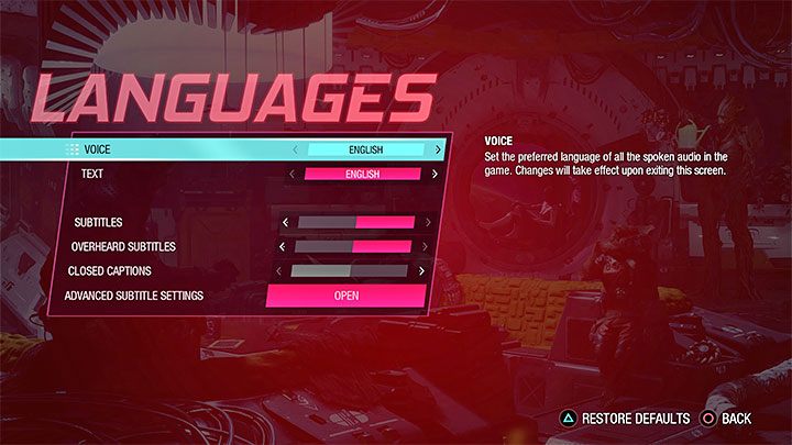 Marvel's Guardians of the Galaxy features various subtitles option - Guardians of the Galaxy: Language versions - Appendix - Guardians of the Galaxy Guide