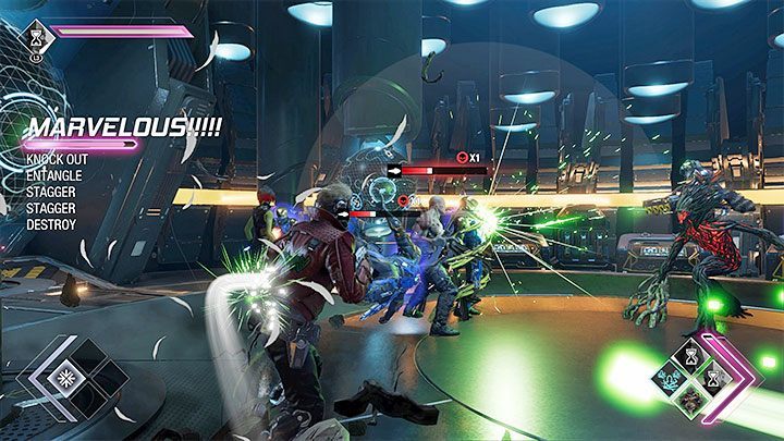 Each team member starts out with 1 unique ability and you will be able to purchase more with the points earned by gaining experience - Guardians of the Galaxy: Beginners guide - Basics - Guardians of the Galaxy Guide