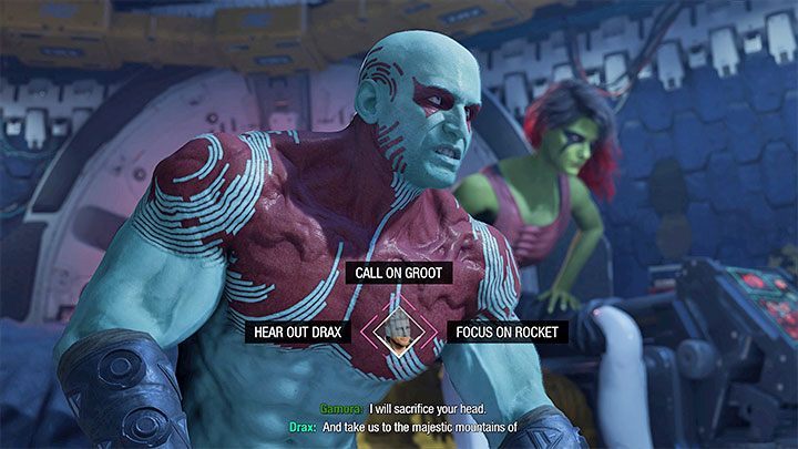 One of the unique elements of the Guardians of the Galaxy is that you will have to make different choices in the game, which occur during conversations with NPCs and in some of the cut-scenes - Guardians of the Galaxy: Beginners guide - Basics - Guardians of the Galaxy Guide
