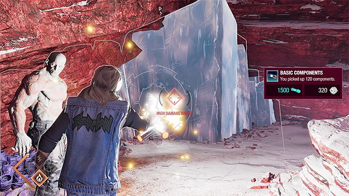 You now need to test the Plasma Shot on an ice barrier - Guardians of the Galaxy: Chapter 13 - walkthrough, solution - Walkthrough - Guardians of the Galaxy Guide