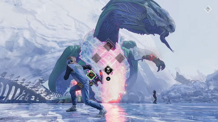 3) Strong attacks with claws - Avoid standing near the boss when he's going to hit you - Guardians of the Galaxy: Chapter 13 - walkthrough, solution - Walkthrough - Guardians of the Galaxy Guide