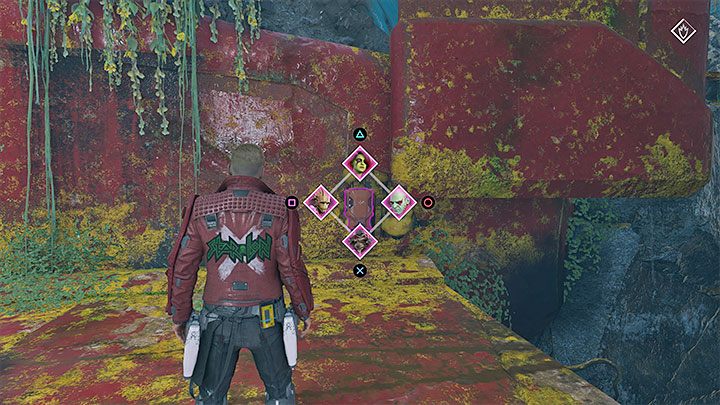 You can find the collectible during the first stage of crossing the planet Seknarf Nine - Guardians of the Galaxy: Chapter 3 - all secrets/ collectibles, list - Secrets and Finds - Guardians of the Galaxy Guide