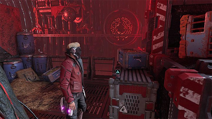 This secret can be obtained at the beginning of the chapter, soon after the encounter scene with Lady Hellbender - Guardians of the Galaxy: Chapter 4 (selling Rocket) - secrets/collectibles, list - Secrets and Finds - Guardians of the Galaxy Guide