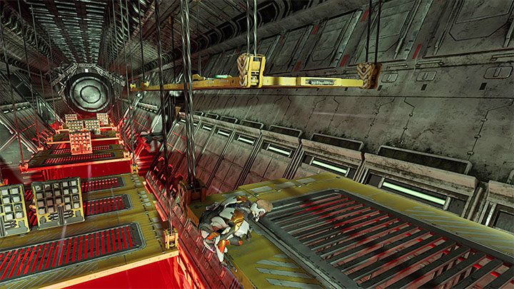 While moving further through the tunnel you should take an interest in the upper-left balcony shown on picture 1 - Guardians of the Galaxy: Chapter 14 - all secrets/collectibles, list - Secrets and Finds - Guardians of the Galaxy Guide