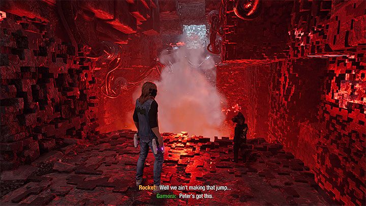 Before you can start looking for this outfit, you must first reach the mines, an area you progress through by shooting the waterfalls with ice - the first waterfall is shown on the picture above - Guardians of the Galaxy: Chapter 14 - all secrets/collectibles, list - Secrets and Finds - Guardians of the Galaxy Guide