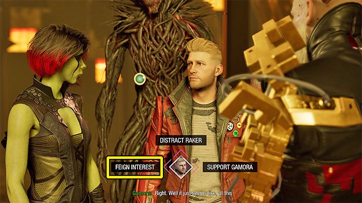 Your task is to choose the correct option three times - Guardians of the Galaxy: Important choices - Chapter 9 - Important choices - Guardians of the Galaxy Guide