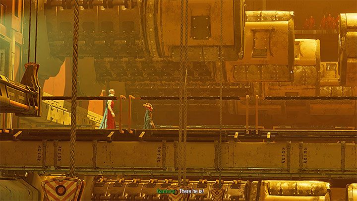 In the final part of the eighth chapter, you will reach the location where Raker appears on a distant balcony - Guardians of the Galaxy: Important choices - Chapter 9 - Important choices - Guardians of the Galaxy Guide