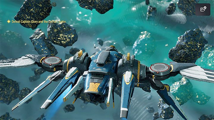 During the course of Chapter 9, numerous battles in space will occur and in addition to the usual enemy ships, you will need to defeat a bigger mini-boss unit - Captain Glory - Guardians of the Galaxy: Important choices - Chapter 9 - Important choices - Guardians of the Galaxy Guide