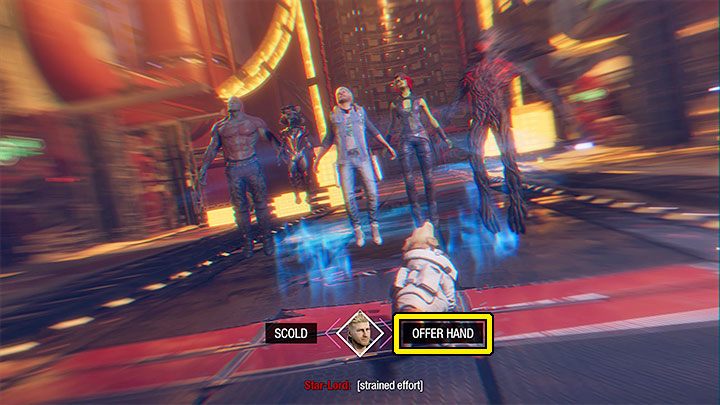 Your task is to choose the correct option three times - Guardians of the Galaxy: Important choices - Chapter 12 - Important choices - Guardians of the Galaxy Guide