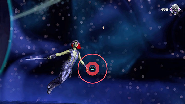 At the very end, there are several QTEs - finishing the sequence traps the Magus in the stone - Guardians of the Galaxy: Magus - how to defeat? - Bosses - Guardians of the Galaxy Guide