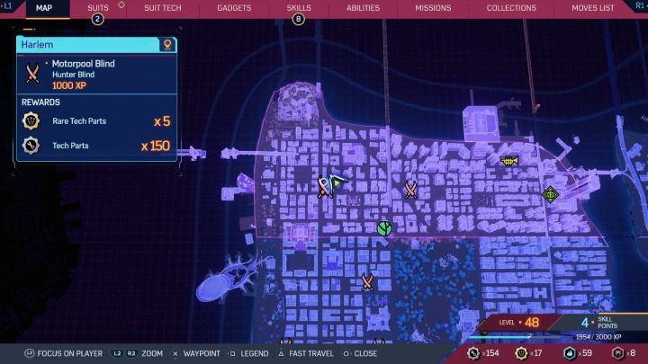 2 - Spider-Man 2: All Hunter Blind and Hunter Base Locations - Secrets and Collectibles - Spider Man 2 Guide