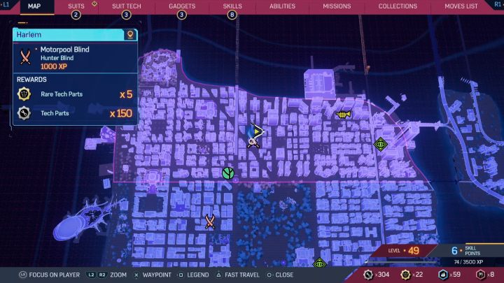 3 - Spider-Man 2: All Hunter Blind and Hunter Base Locations - Secrets and Collectibles - Spider Man 2 Guide