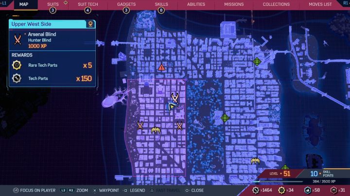 4 - Spider-Man 2: All Hunter Blind and Hunter Base Locations - Secrets and Collectibles - Spider Man 2 Guide