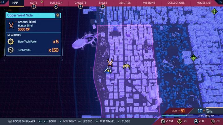 6 - Spider-Man 2: All Hunter Blind and Hunter Base Locations - Secrets and Collectibles - Spider Man 2 Guide