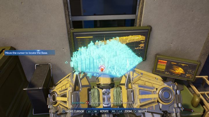 This Hunter Blind is at the southern end of the district - Spider-Man 2: All Hunter Blind and Hunter Base Locations - Secrets and Collectibles - Spider Man 2 Guide