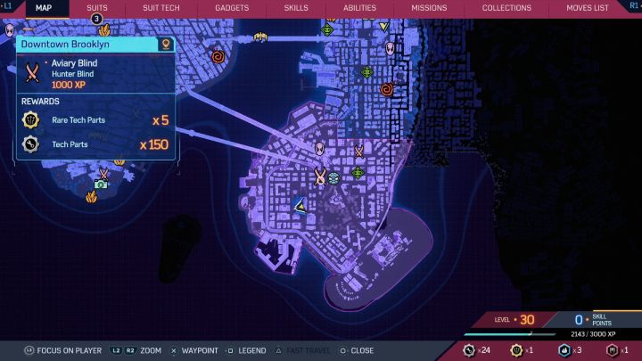 10 - Spider-Man 2: All Hunter Blind and Hunter Base Locations - Secrets and Collectibles - Spider Man 2 Guide