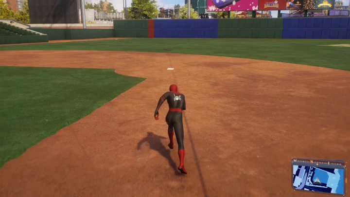 You can get the trophy by playing as Peter or Miles, however, we recommend doing it as Peter - Spider-Man 2: Where is the Ballers stadium - Home Run trophy - Trophy Guide - Spider Man 2 Guide