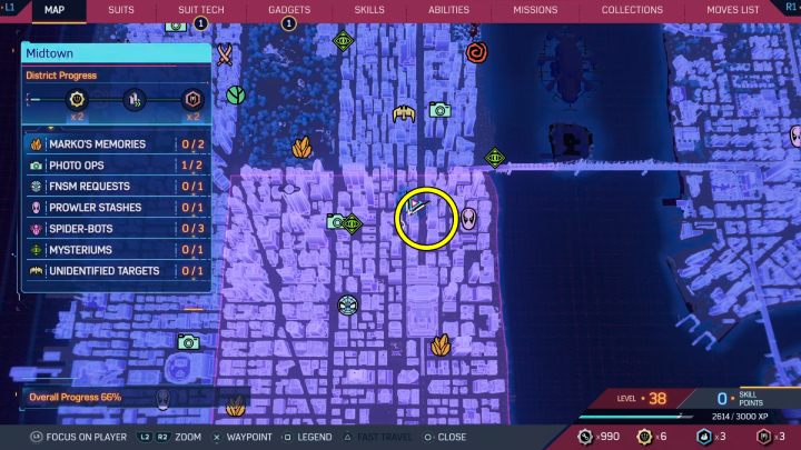 16 - Spider-Man 2: All Spider-bot locations - Secrets and Collectibles - Spider Man 2 Guide