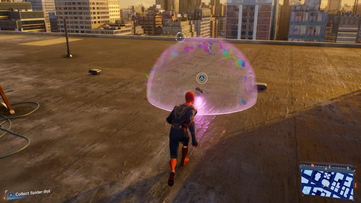 Collecting Spider-bot #21 is a mandatory action during one of the story missions - Spider-Man 2: All Spider-bot locations - Secrets and Collectibles - Spider Man 2 Guide