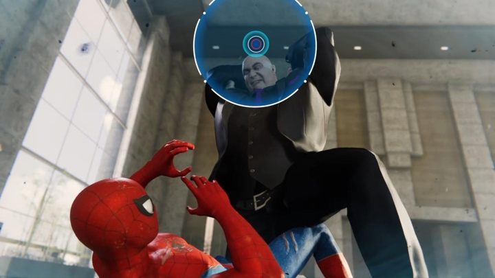 The boss fight with Fisk ends with QTE - Marvels Spider-Man: The Main Event - walkthrough - Main missions - Spider-Man Game Guide