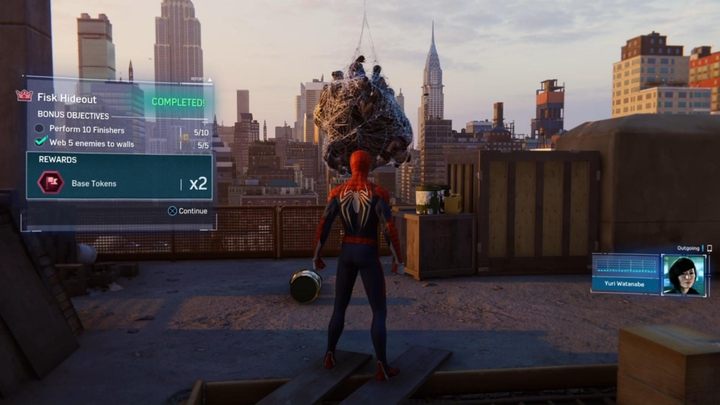 This type of confrontation is one of the side activities on the world map - Fisk Hideout - Marvels Spider-Man: Fisks Hideout - walkthrough - Main missions - Spider-Man Game Guide
