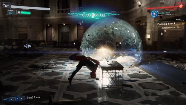 You will immediately be thrown into a fight with the Shocker - Marvels Spider-Man: Financial Shock - walkthrough - Main missions - Spider-Man Game Guide