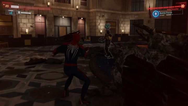 Your time to strike is when the foe stops attacking and will be idle for a moment - Marvels Spider-Man: Financial Shock - walkthrough - Main missions - Spider-Man Game Guide