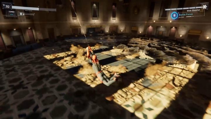 After the attack, repeat the exact same technique and deal further damage to the enemy - Marvels Spider-Man: Financial Shock - walkthrough - Main missions - Spider-Man Game Guide