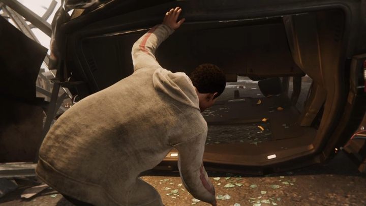 Climb the boards and scaffolding located opposite your character - Marvels Spider-Man: And The Award Goes To... - walkthrough - Main missions - Spider-Man Game Guide