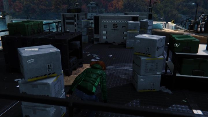 Go up the stairs and drop the next toolbox - Marvels Spider-Man: Uninvited - walkthrough - Main missions - Spider-Man Game Guide