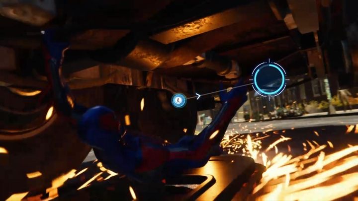 Now you have to get rid of all the cars behind you - Marvels Spider-Man: Collision Course - walkthrough - Main missions - Spider-Man Game Guide