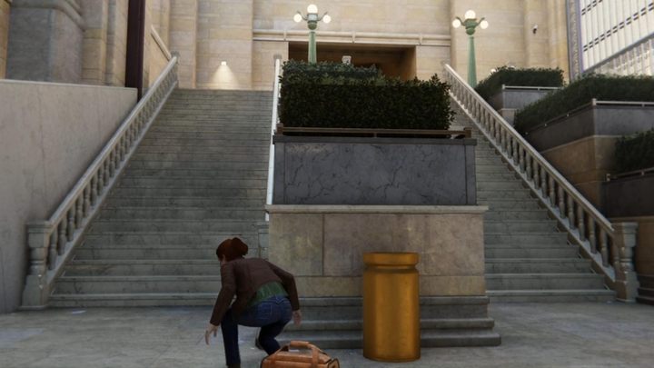 After the cutscene, go straight ahead - Marvels Spider-Man: The One That Got Away - walkthrough - Main missions - Spider-Man Game Guide