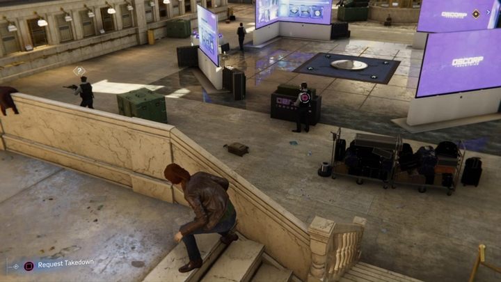 Go down the stairs and turn right - Marvels Spider-Man: The One That Got Away - walkthrough - Main missions - Spider-Man Game Guide