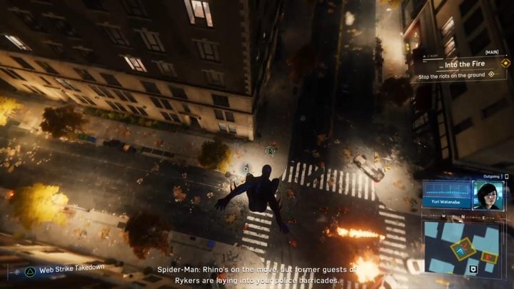 New enemies will appear to attack the police - Marvels Spider-Man: ...into the fire - walkthrough - Main missions - Spider-Man Game Guide