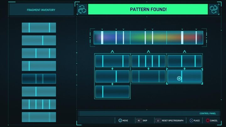 Above you will find a minigame solution for finding the right pattern - Marvels Spider-Man: Streets of Poison - walkthrough - Main missions - Spider-Man Game Guide