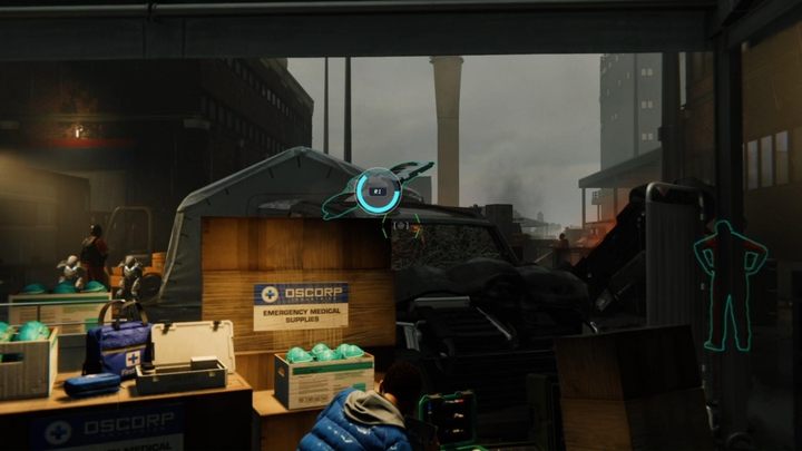 Watch out for the glass and proceed through the hole in the wall - Marvels Spider-Man: Supply Run - walkthrough - Main missions - Spider-Man Game Guide