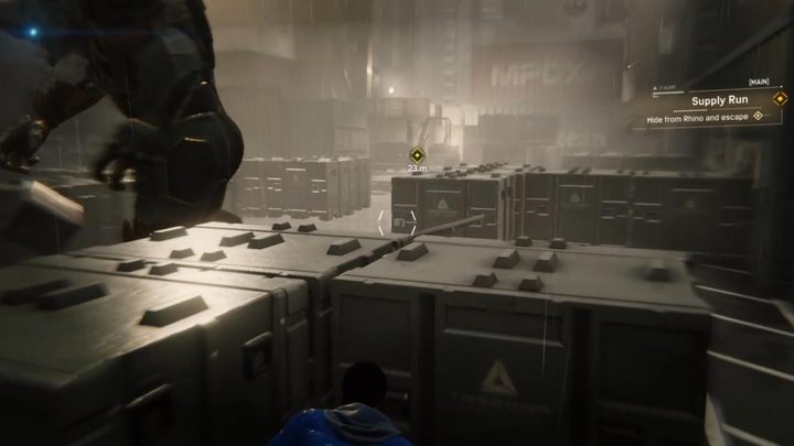 Rhino will be throwing crates - wait for him to face the other way and then get a little closer to him - Marvels Spider-Man: Supply Run - walkthrough - Main missions - Spider-Man Game Guide