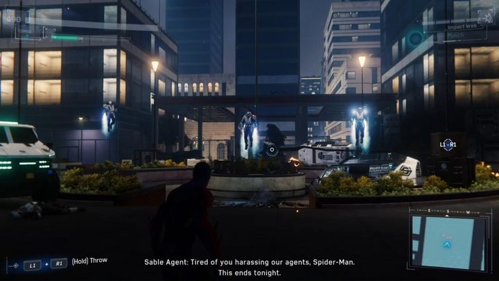 After a long battle even more enemies will appear - this time its the guys from Sable - Marvels Spider-Man: The Heart of the Matter - walkthrough - Main missions - Spider-Man Game Guide