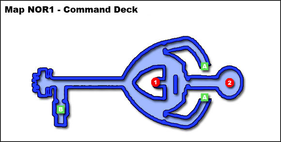 LEGEND (Map NOR1) - Mass Effect: Spacecrafts Map - rooms, quarters, interactions - Mass Effect: Normandy - the return - Mass Effect Guide & Walkthrough