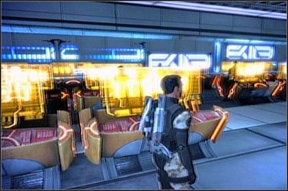 In the C-Sec waiting room (C3-2) youll overhear an interesting conversation - Mass Effect: Citadel p. 4 - walkthrough - Mass Effect: Citadel - 1st visit - Mass Effect Guide & Walkthrough