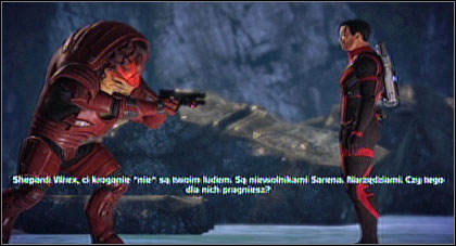 You can also shoot Wrex or tell Ashley to do it - Mass Effect: Virmire p. 1 - walkthrough - Mass Effect: Virmire - Mass Effect Guide & Walkthrough