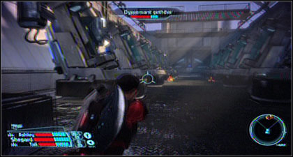 On your way to the second turret (VIR6-D) youll see a transporter with geths - Mass Effect: Virmire p. 3 - walkthrough - Mass Effect: Virmire - Mass Effect Guide & Walkthrough