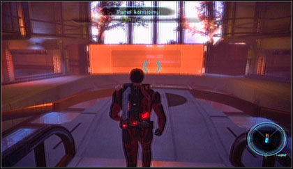 This way youll open the communication channel and connect with Normandy - Mass Effect: Road to the Tower & Final Confrontation - walkthrough - Mass Effect: Final Battle - Mass Effect Guide & Walkthrough