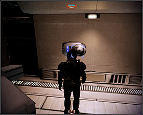 Check the area in the vicinity of the barricade to locate a door leading to one of the apartments - Mass Effect 2: Dossier: The Professor - walkthrough - Main quests - Mass Effect 2 Guide & Walkthrough