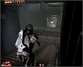 Proceed towards a newly unlocked door (its located to the right of the interactive lab terminal - first screenshot) - Mass Effect 2: Dossier: The Warlord - walkthrough - Main quests - Mass Effect 2 Guide & Walkthrough