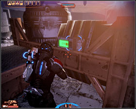 There are two passageways leading to the next area - you can remain on the main path or you can use a balcony section located to your right - Mass Effect 2: Dossier: Tali - walkthrough - Main quests - Mass Effect 2 Guide & Walkthrough