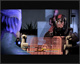 Finding Liara is going to be very easy - all you have to do is to use the stairs leading to the administration office - Mass Effect 2: Illium: Liara TSoni - walkthrough - Main quests - Mass Effect 2 Guide & Walkthrough