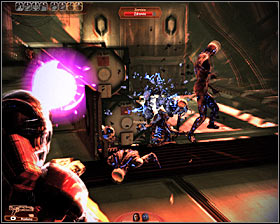 I would recommend that you order your team to take cover somewhere near the second terminal youve just used - Mass Effect 2: The Reaper IFF - walkthrough - Main quests - Mass Effect 2 Guide & Walkthrough