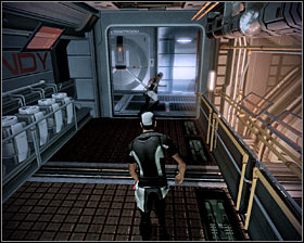 Go to the opposite end of the laboratory and you should be able to find a ladder (first screenshot) - Mass Effect 2: The Reaper IFF - walkthrough - Main quests - Mass Effect 2 Guide & Walkthrough